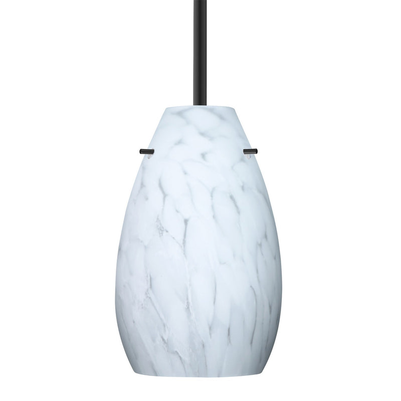 Besa 1TT-412619-BK One Light Pendant, Black