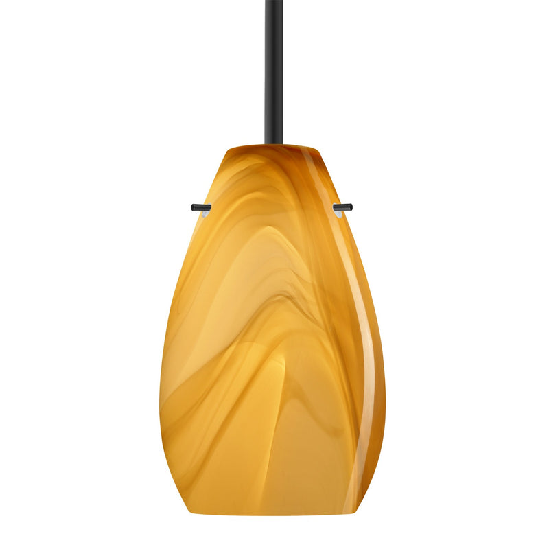 Besa 1TT-4126HN-BK One Light Pendant, Black