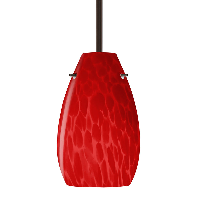 Besa 1TT-4126RC-BR One Light Pendant, Bronze