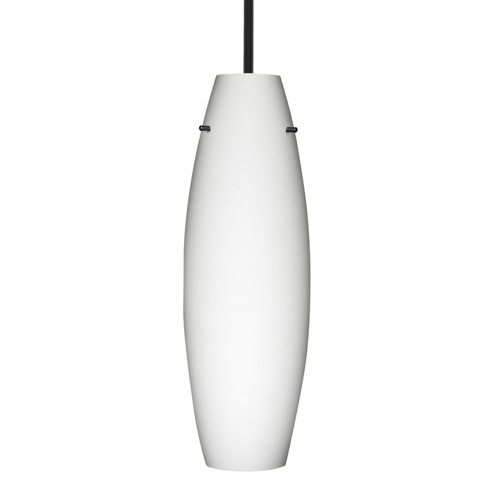 Besa 1TT-412707-BK One Light Pendant, Black