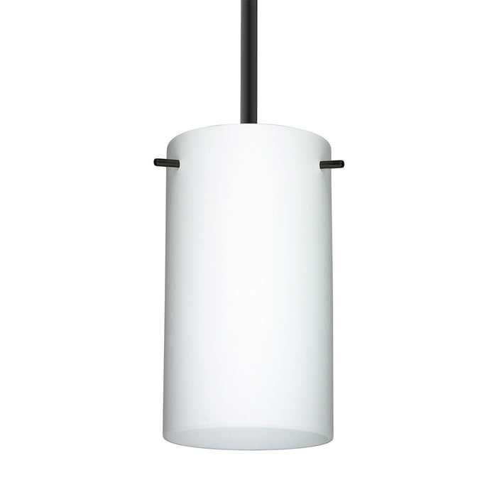 Besa 1TT-440407-BK One Light Pendant, Black