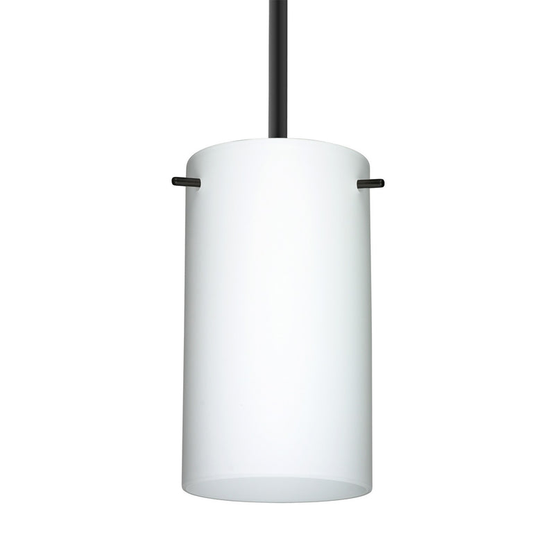 Besa 1TT-440407-MED-BK One Light Pendant, Black