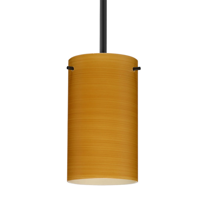 Besa 1TT-4404OK-BK One Light Pendant, Black
