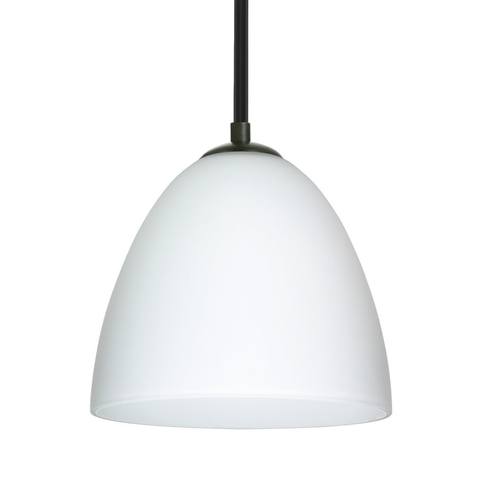 Besa 1TT-447007-BK One Light Pendant, Black