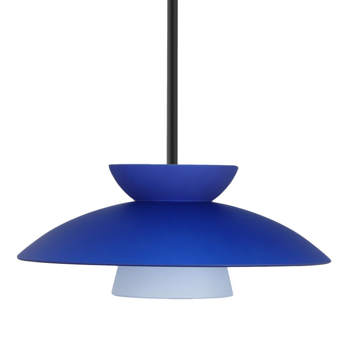 Besa 1TT-451323-BK One Light Pendant, Black