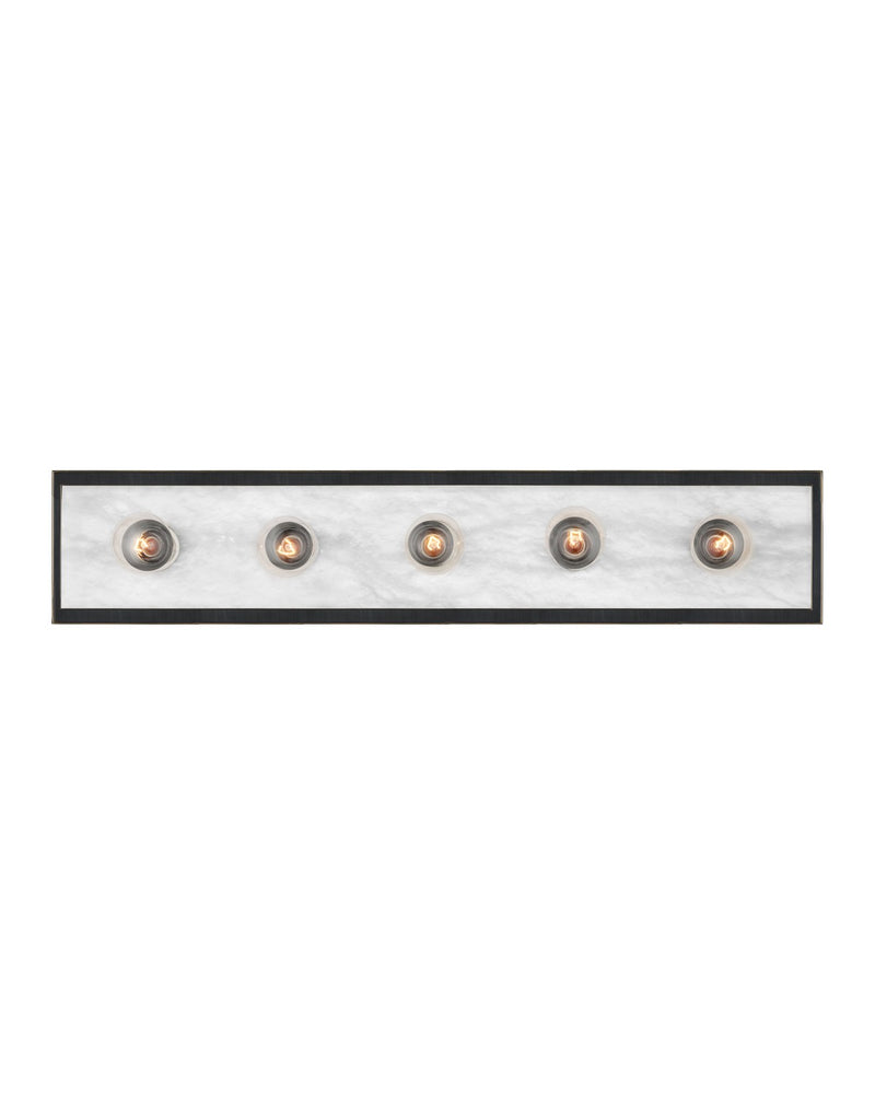 Currey and Company 5800-0056 Five Light Wall Sconce, Natural / Oil Rubbed Bronze