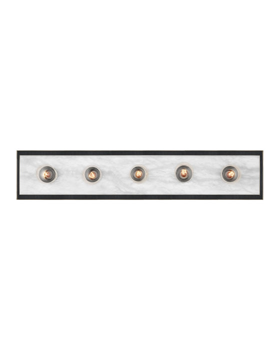 Currey and Company 5800-0056 Five Light Wall Sconce, Natural / Oil Rubbed Bronze