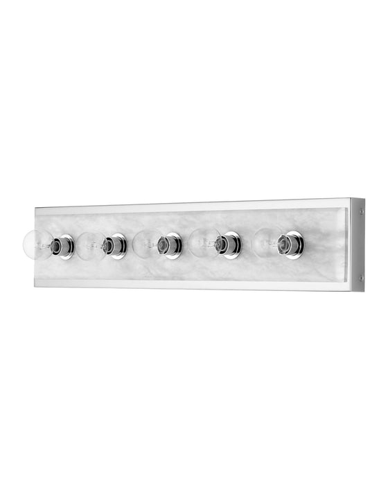 Currey and Company 5800-0057 Five Light Wall Sconce, Natural / Polished Nickel