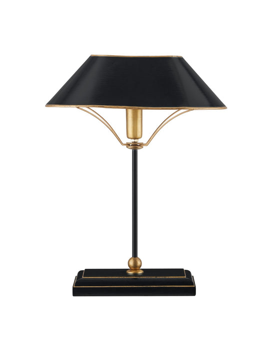 Currey and Company 6000-0982 One Light Table Lamp, Black / Antique Gold