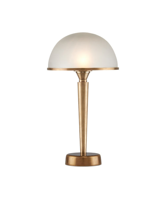 Currey and Company 6000-0986 LED Table Lamp, Antique Brass / Frosted