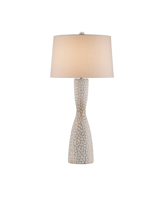 Currey and Company 6000-0990 One Light Table Lamp, Whitewash