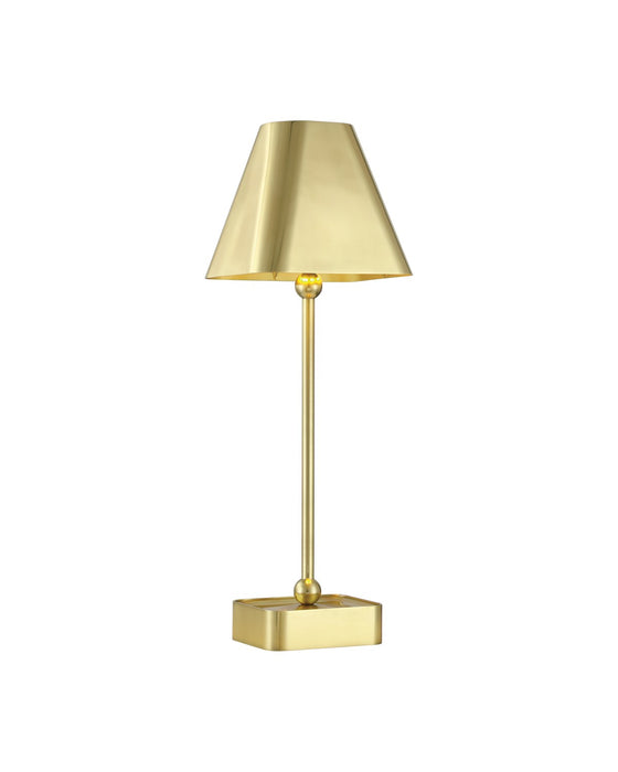 Currey and Company 6700-0004 One Light Table Lamp, Polished Brass