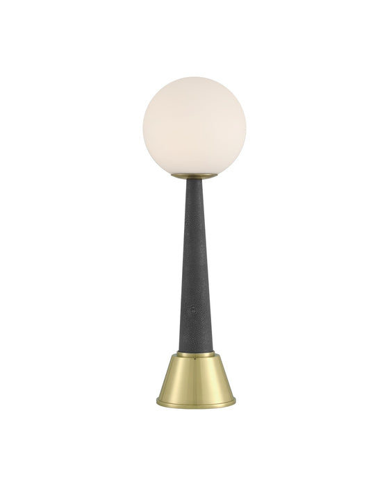 Currey and Company 6700-0005 LED Table Lamp, Polished Brass / Milk