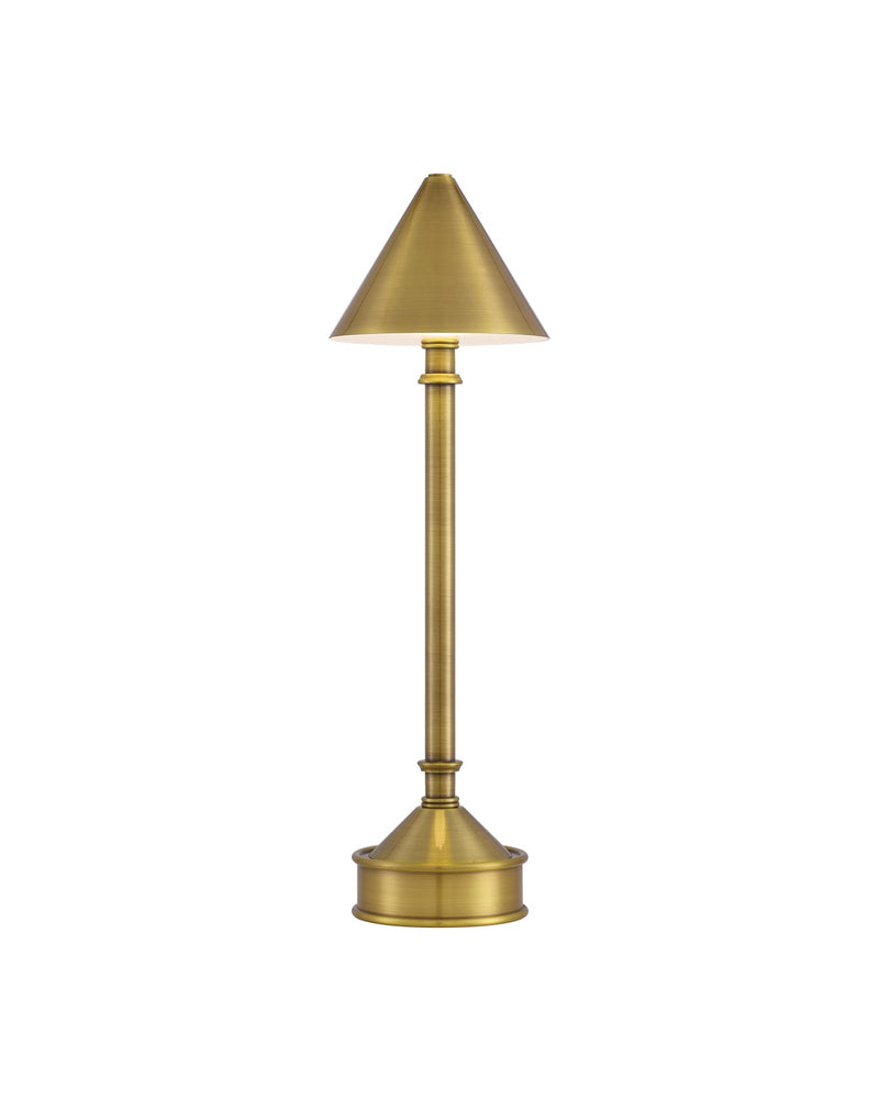 Currey and Company 6700-0007 LED Table Lamp, Brass