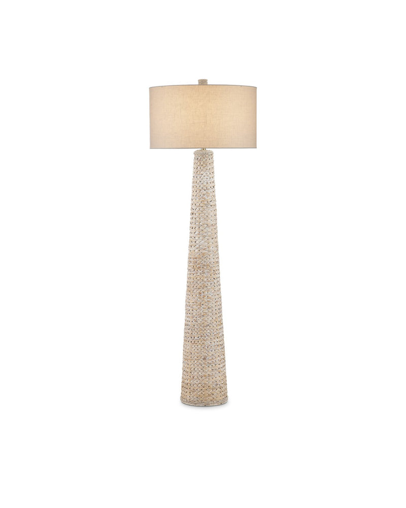 Currey and Company 8000-0166 One Light Floor Lamp, Whitewash