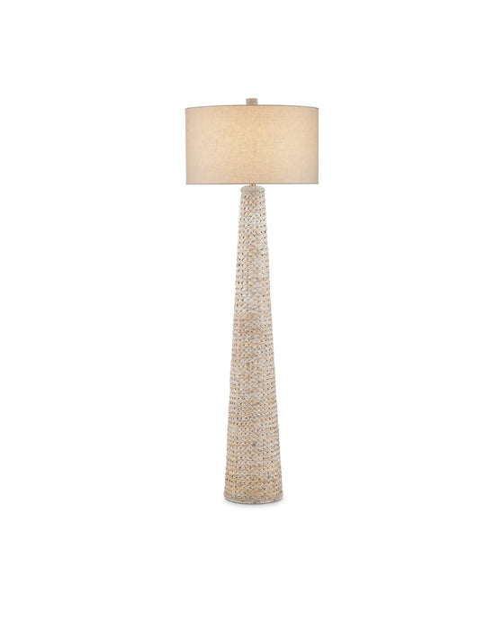 Currey and Company 8000-0166 One Light Floor Lamp, Whitewash