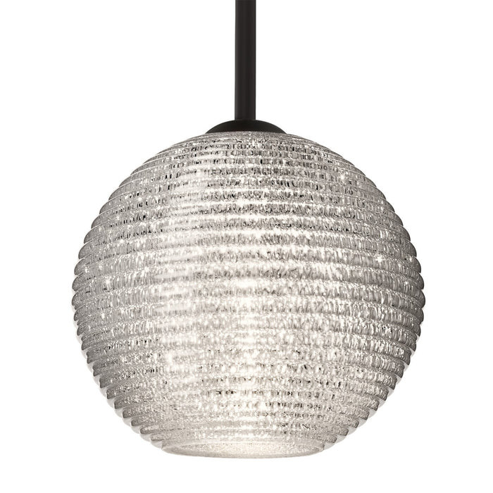 Besa 1TT-4616GL-BK One Light Pendant, Black