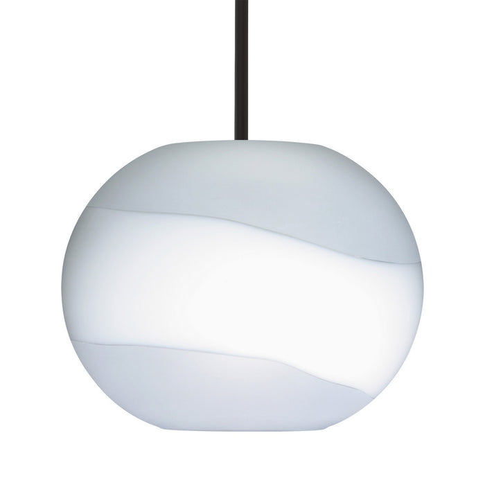 Besa 1TT-477699-BK One Light Pendant, Black