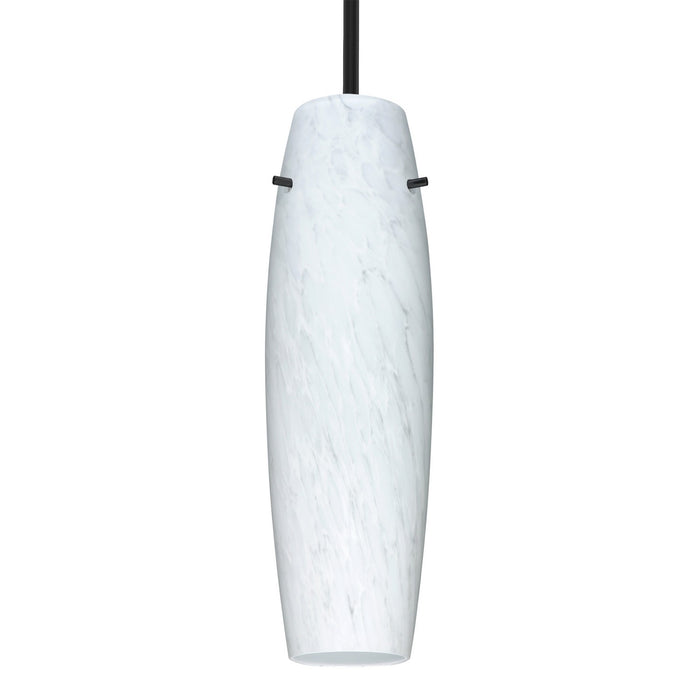 Besa 1TT-489719-BK One Light Pendant, Black