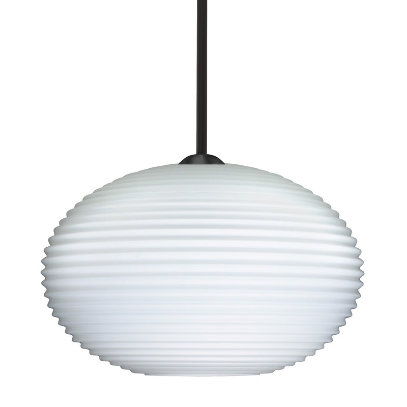 Besa 1TT-491307-BK One Light Pendant, Black