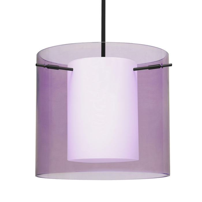 Besa 1TT-A18407-BK One Light Pendant, Black