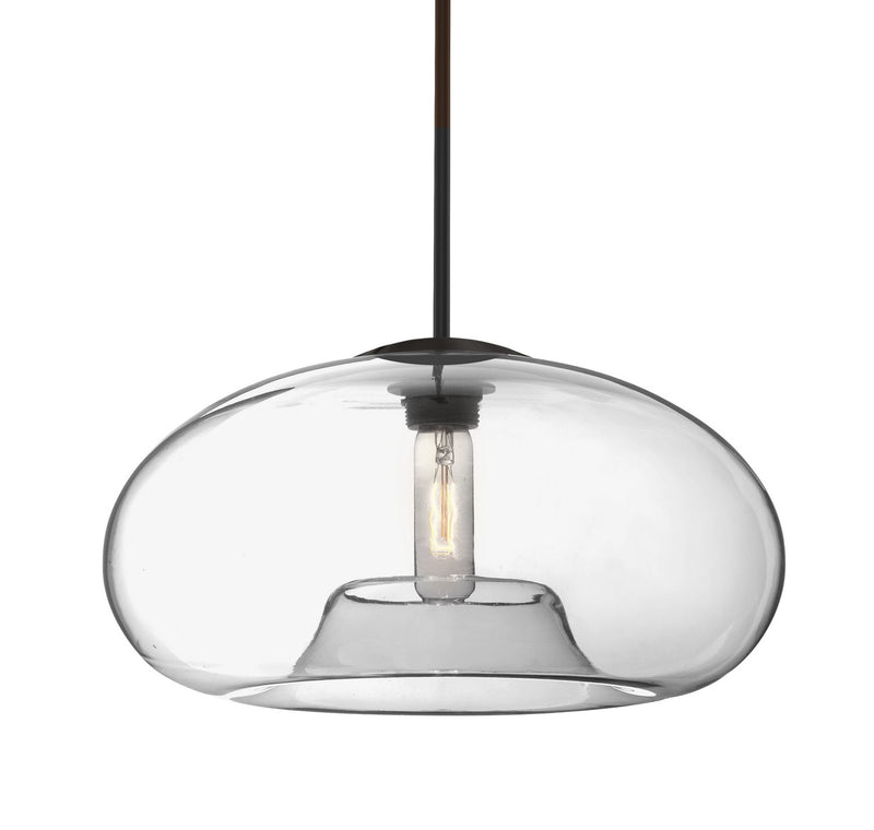 Besa 1TT-BANA15CL-BK One Light Pendant, Black