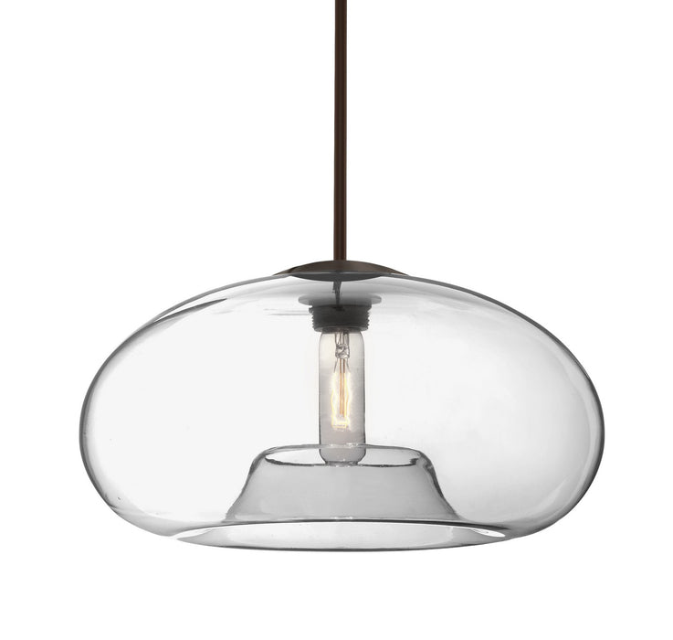 Besa 1TT-BANA15CL-BR One Light Pendant, Bronze