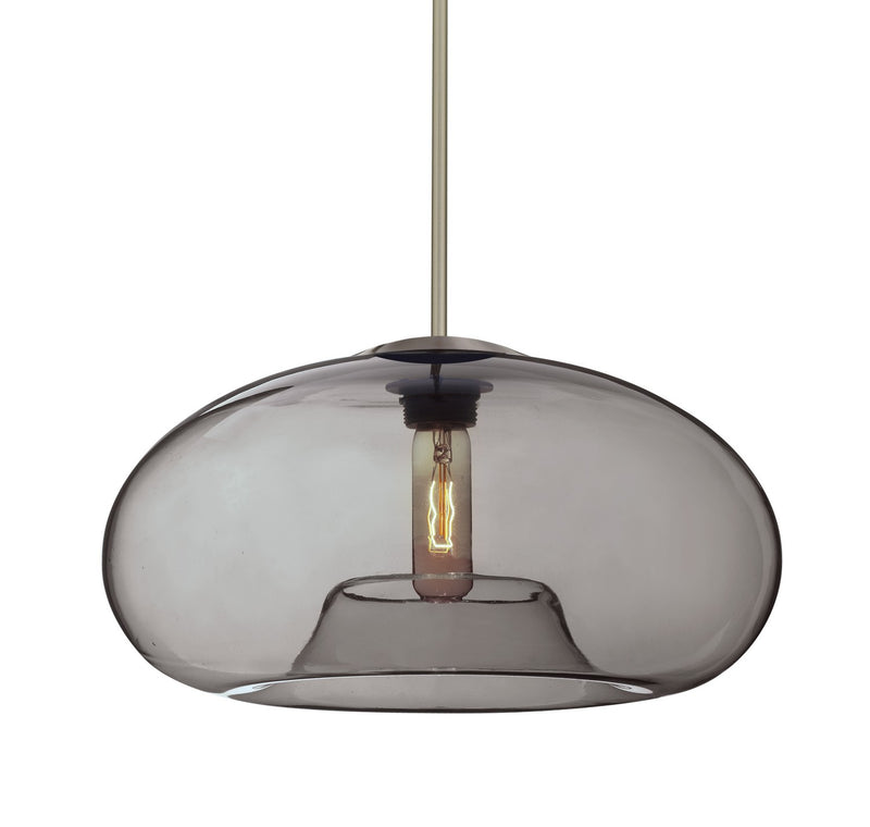 Besa 1TT-BANA15SM-SN One Light Pendant, Satin Nickel