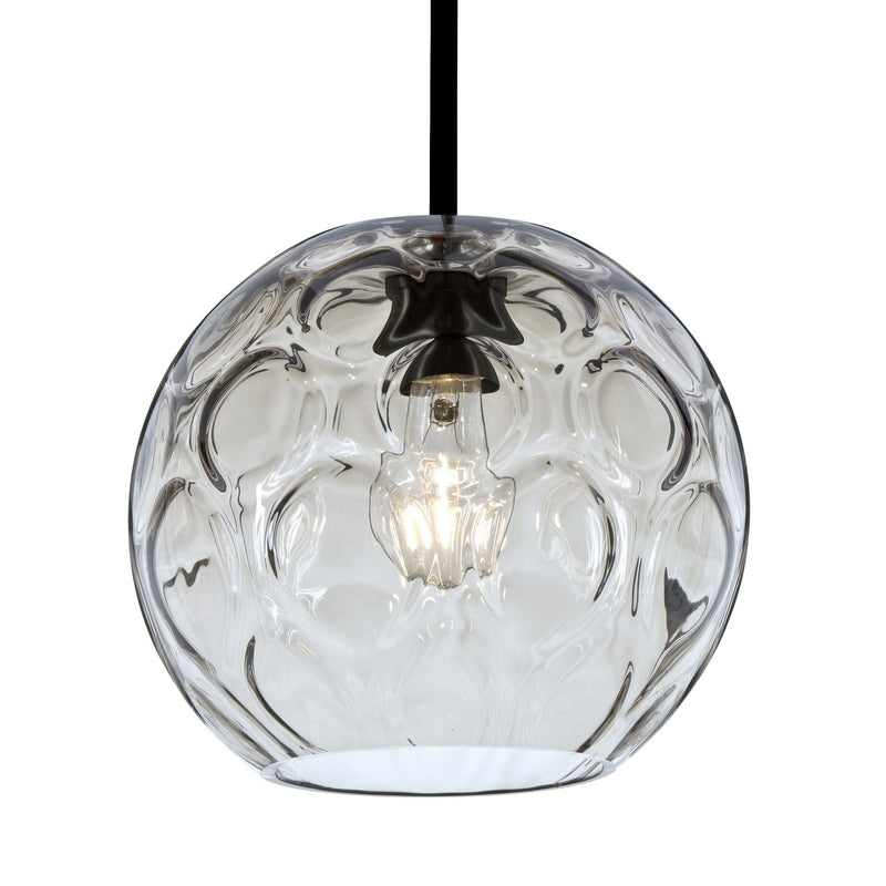 Besa 1TT-BOMYCL-BK One Light Pendant, Black
