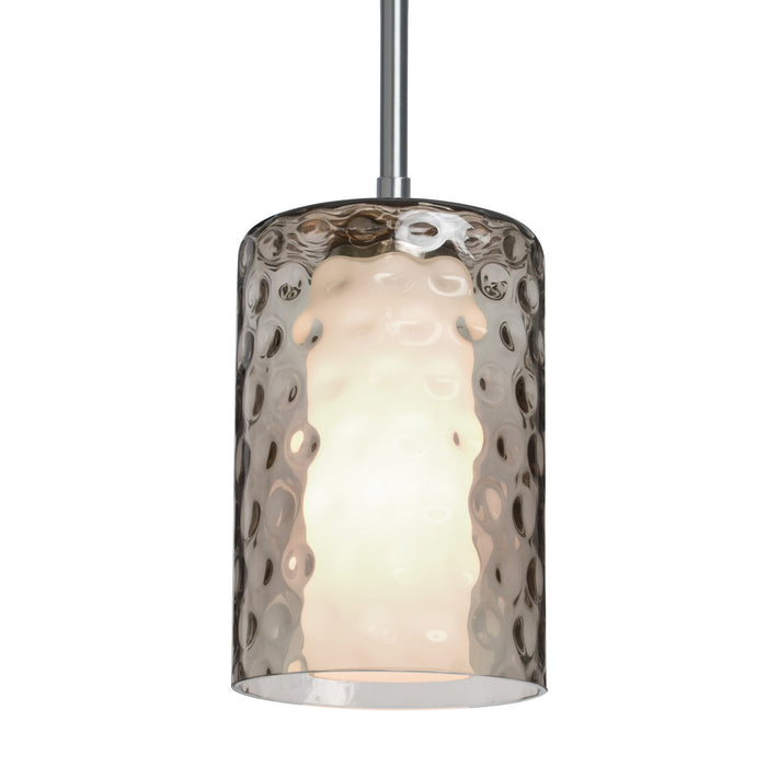 Besa 1TT-ESASM-SN One Light Pendant, Satin Nickel