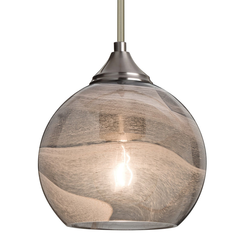 Besa 1TT-JILLYSM-SN One Light Pendant, Satin Nickel