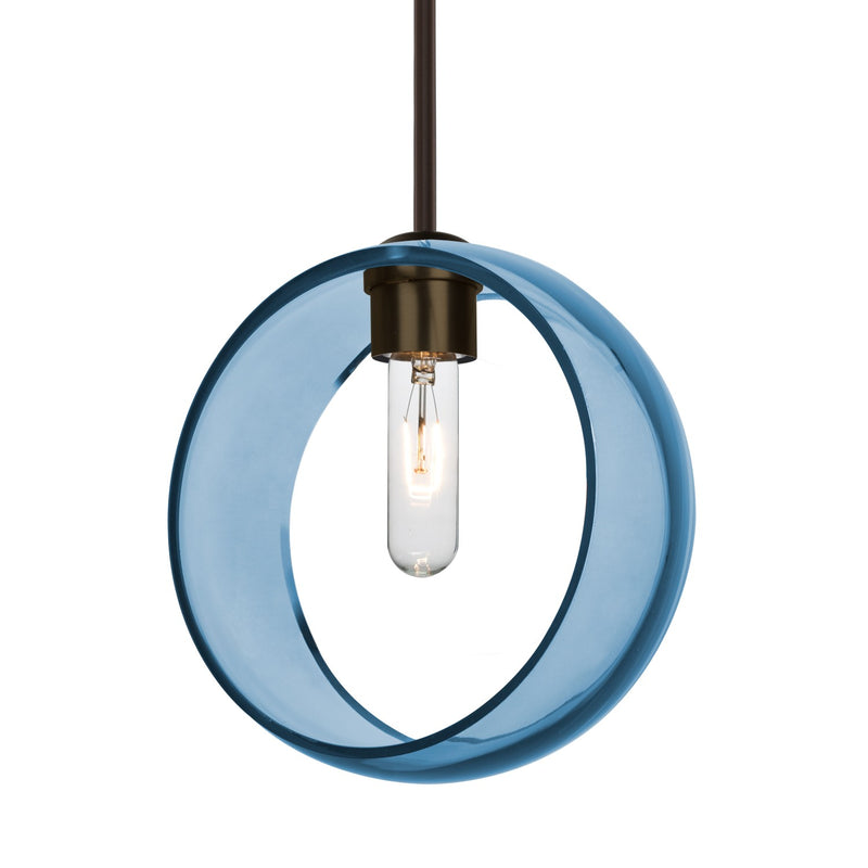 Besa 1TT-MANABL-BR-NI One Light Pendant, Bronze