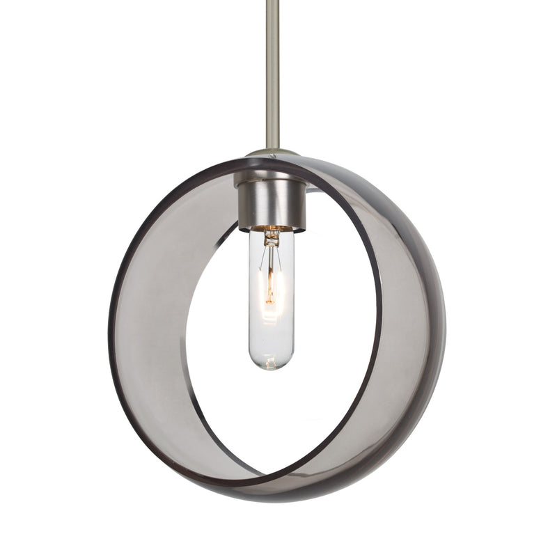 Besa 1TT-MANASM-SN-NI One Light Pendant, Satin Nickel