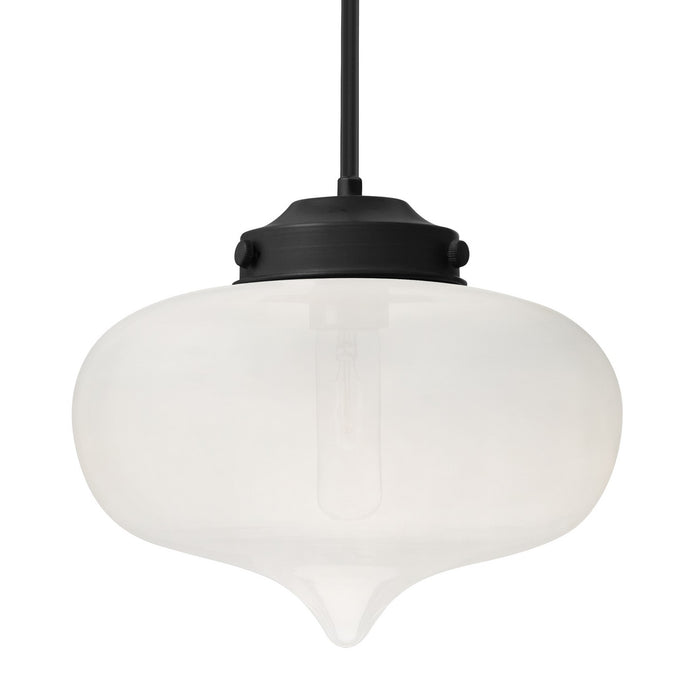 Besa 1TT-MIRAFR-BK One Light Pendant, Black