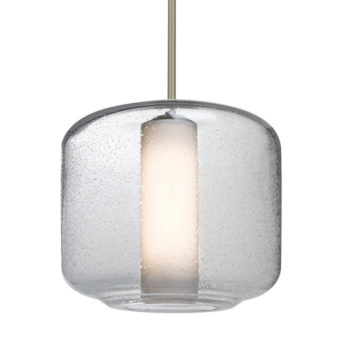 Besa 1TT-NILES10CO-LED-SN LED Pendant, Satin Nickel