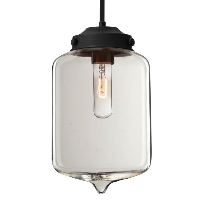 Besa 1TT-OLINCL-BK One Light Pendant, Black