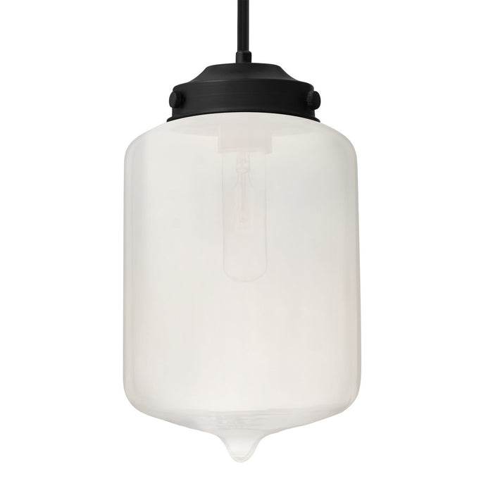 Besa 1TT-OLINFR-BK One Light Pendant, Black