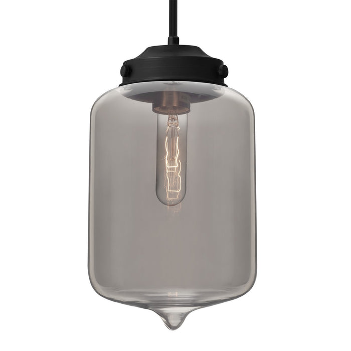 Besa 1TT-OLINSM-BK One Light Pendant, Black