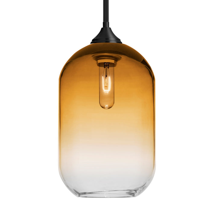 Besa 1TT-OMEGA12AM-BK One Light Pendant, Black