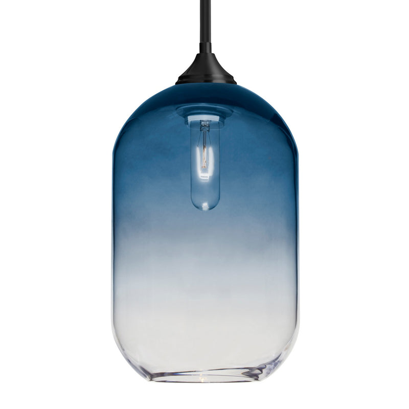 Besa 1TT-OMEGA12ST-BK One Light Pendant, Black