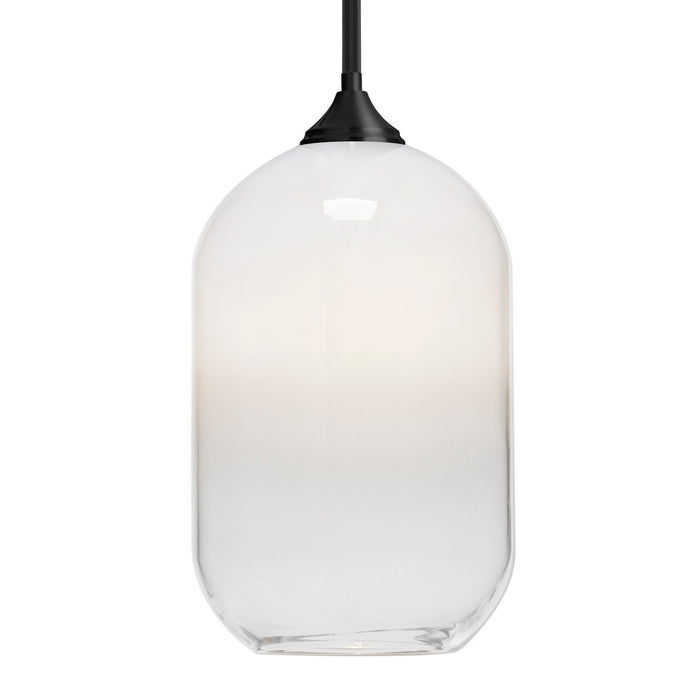 Besa 1TT-OMEGA12WH-BK One Light Pendant, Black