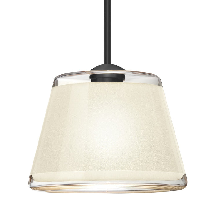 Besa 1TT-PIC9WH-BK One Light Pendant, Black
