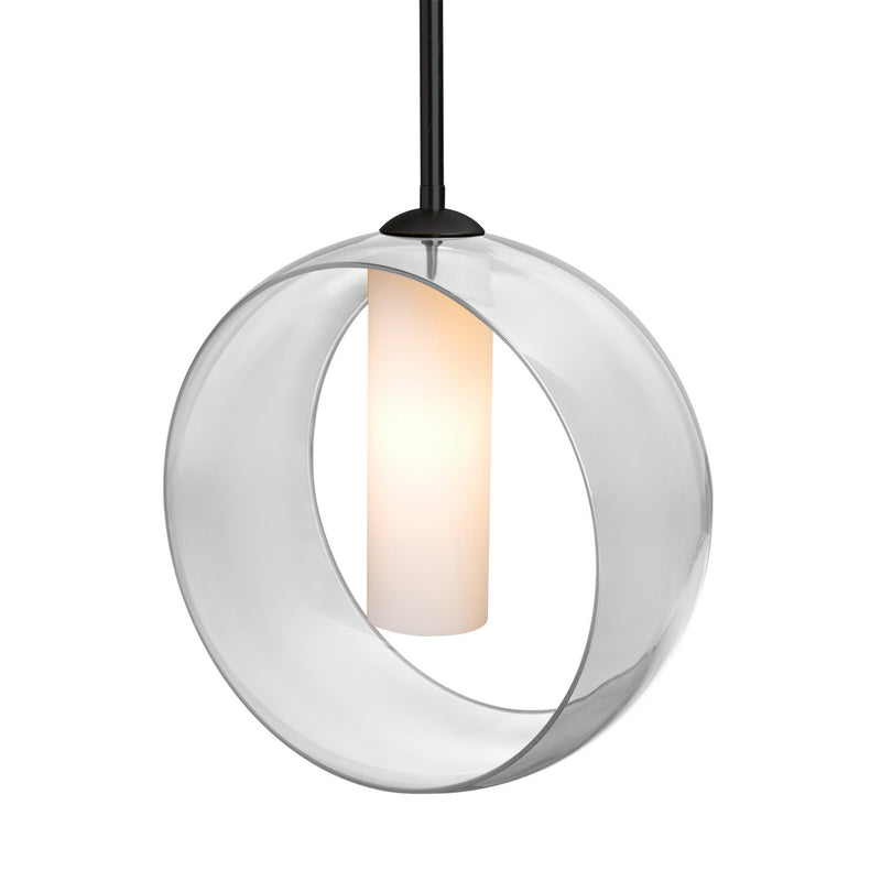 Besa 1TT-PLATOCL-BK One Light Pendant, Black