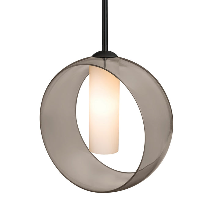 Besa 1TT-PLATOSM-BK One Light Pendant, Black