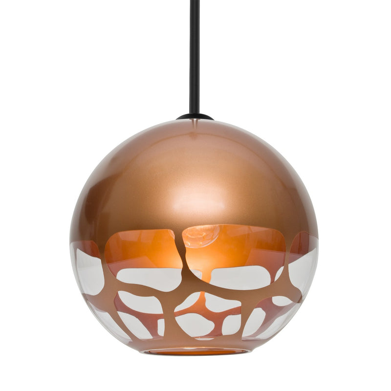 Besa 1TT-ROCKYCP-BK One Light Pendant, Black