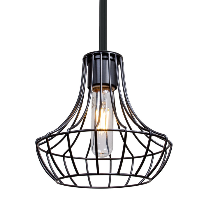 Besa 1TT-SPEZ07-BK One Light Pendant, Black