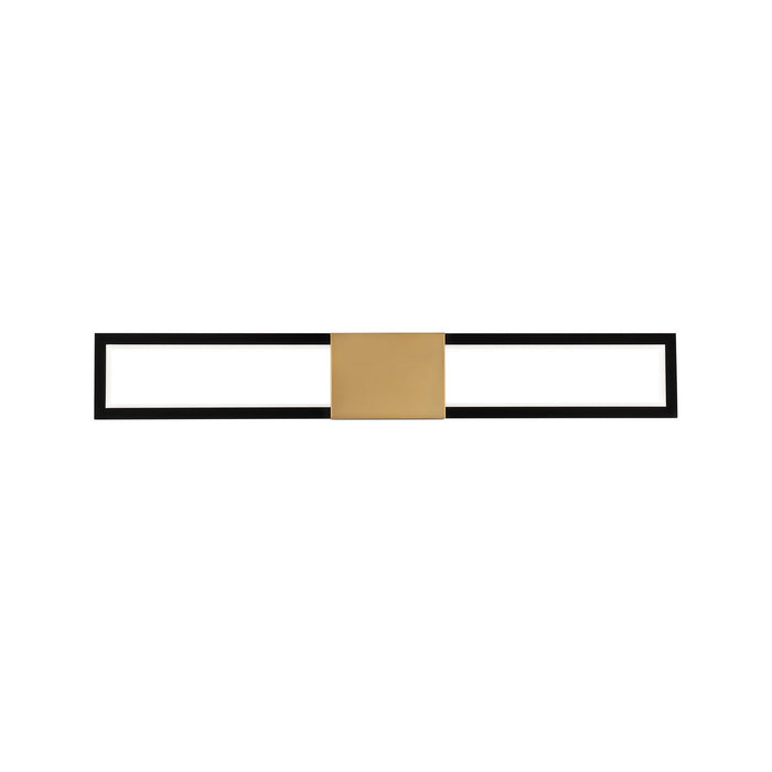 W.A.C. Lighting WS-83432-BK/AB LED Bath, Black/Aged Brass
