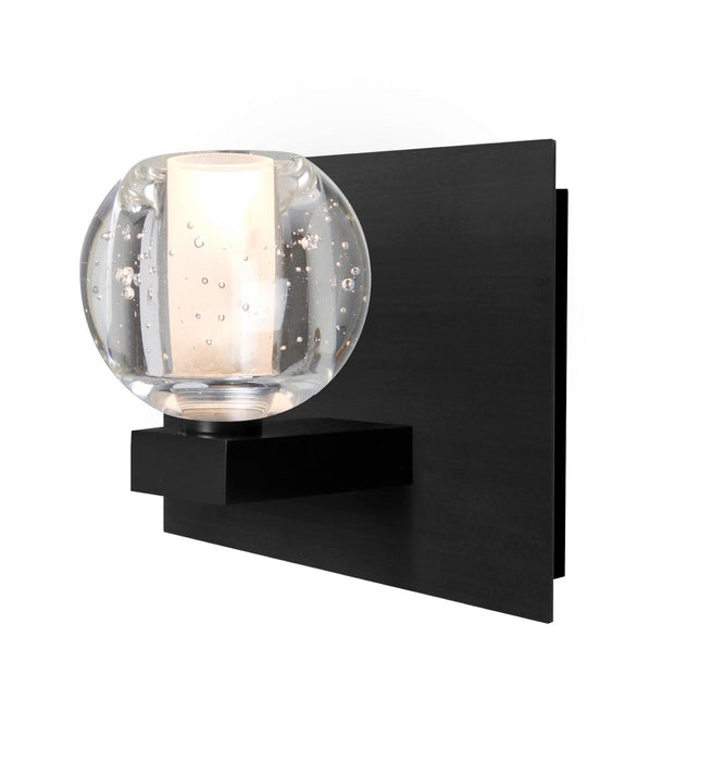 Besa 1WF-BOCABB-BK One Light Wall Sconce, Black