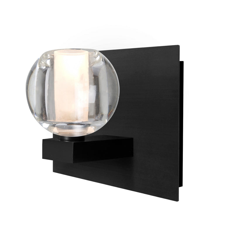 Besa 1WF-BOCACL-BK One Light Wall Sconce, Black