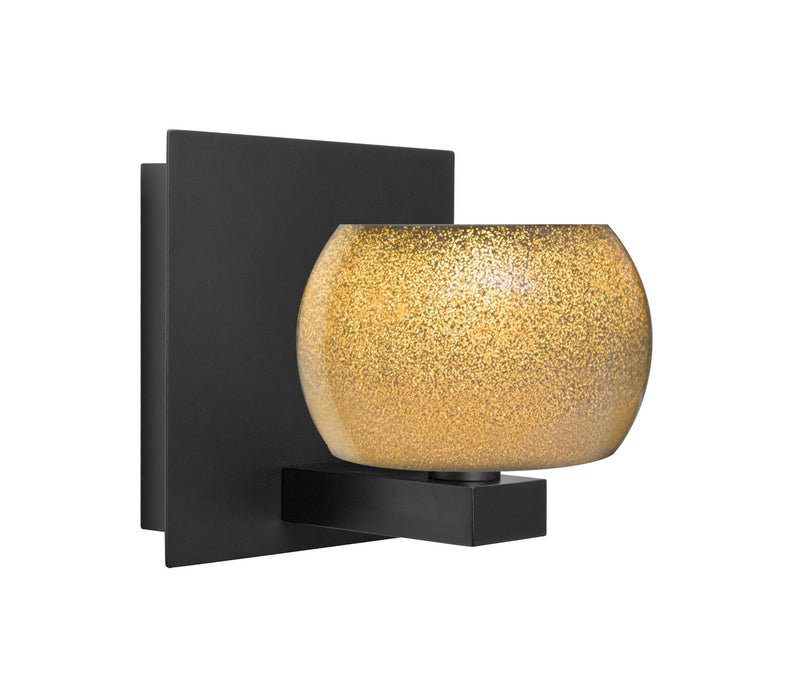 Besa 1WF-KENOGD-BK One Light Wall Sconce, Black